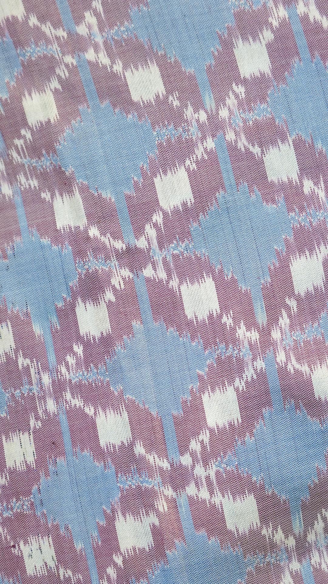 Bibhu Mohapatra Purple & Blue Mulberry Silk Pochampally Ikat Saree image 4
