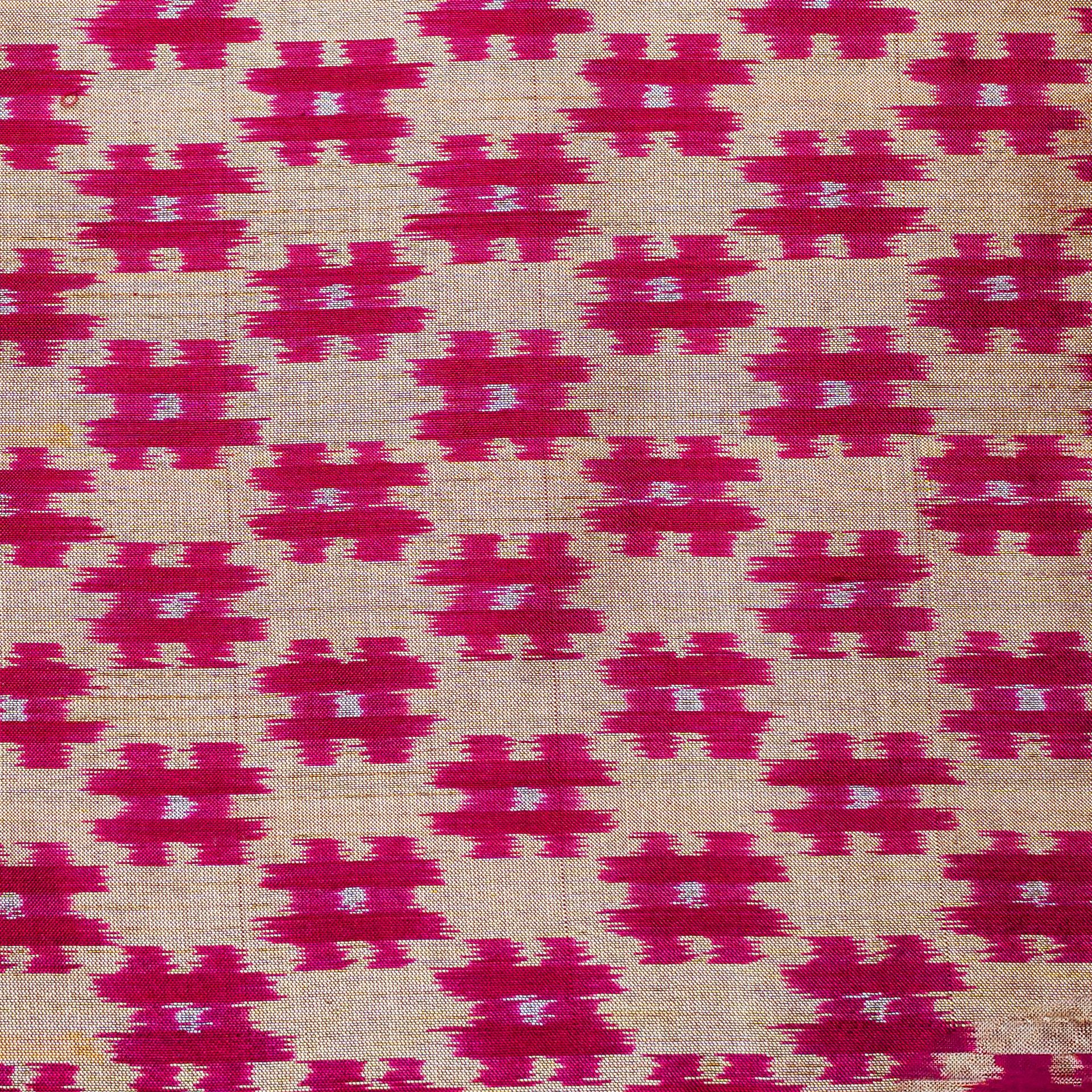 Bibhu Mohapatra Blush Pink & Grey Mulberry Silk Pochampally Ikat Saree image 4