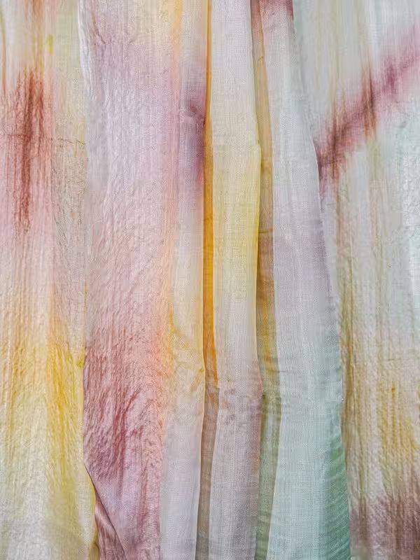 The Gold Weave Digital Multi Color Silk Saree image 4