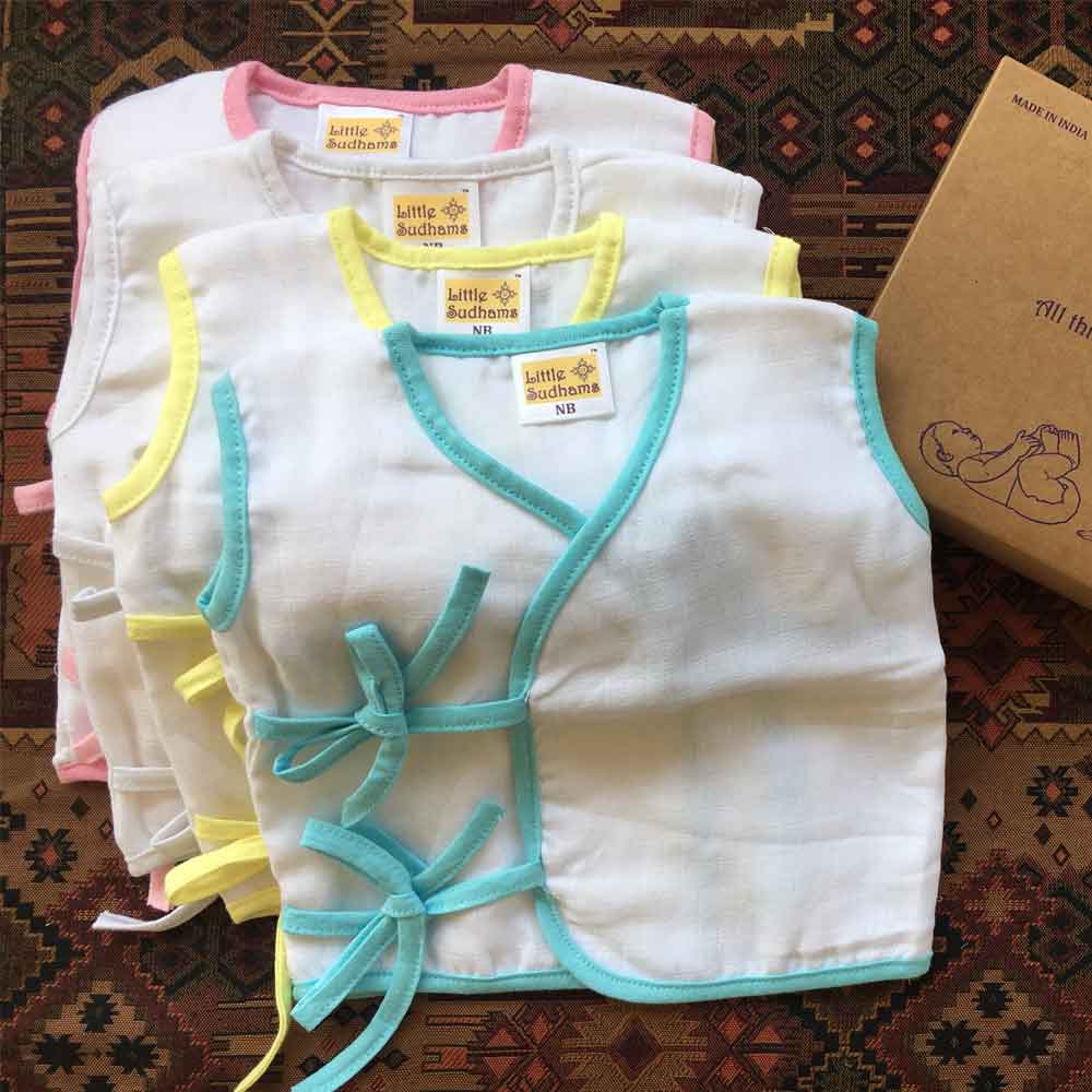 Organic Double Muslin Cotton Baby Combo Pack-assorted1 image 3