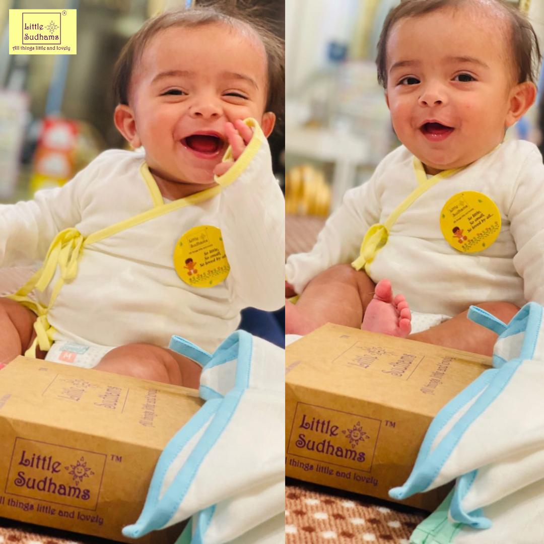 Organic Double Muslin Cotton Full Sleeve Tops-assorted1 (PACK Of 4) image 2