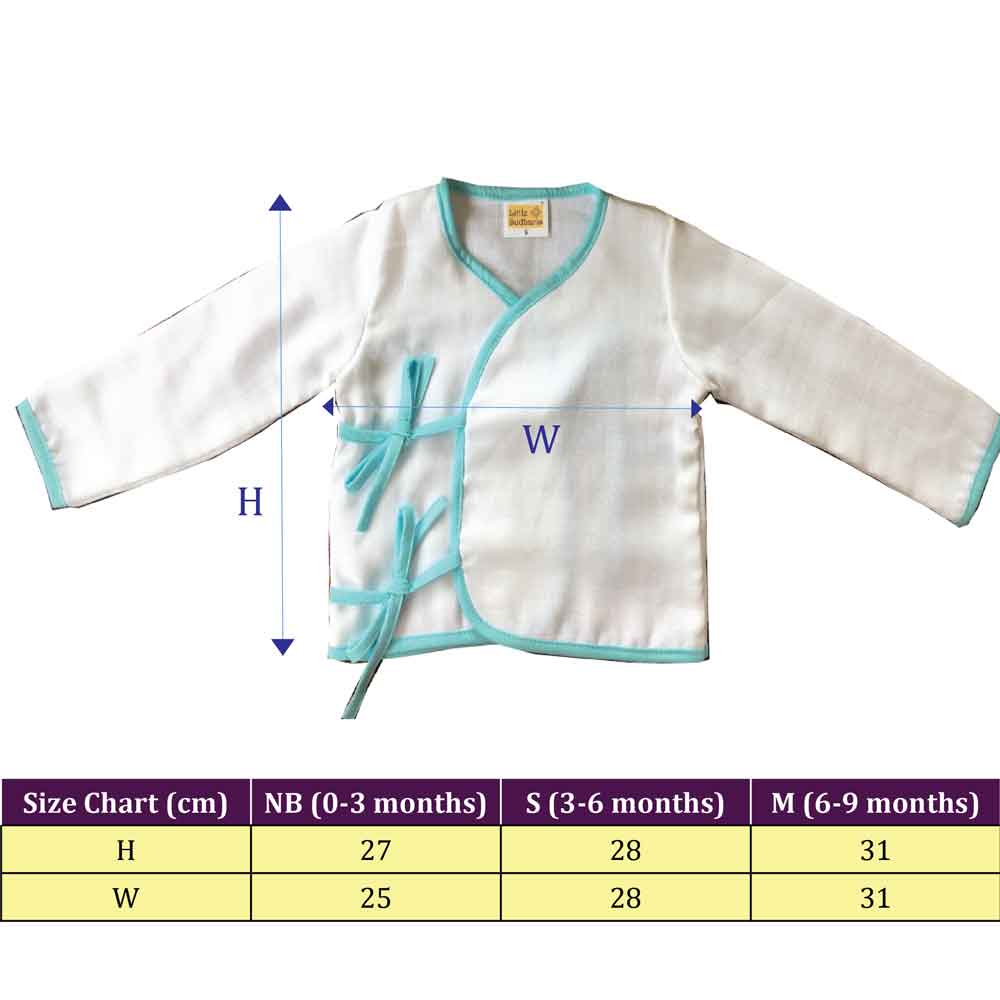 Organic Double Muslin Cotton Full Sleeve Tops-assorted3 (PACK Of 4) image 3