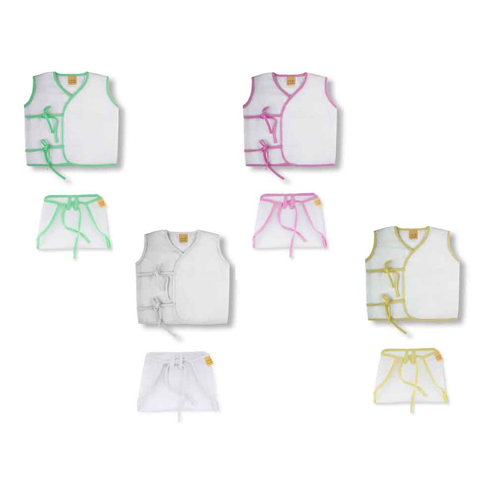Organic Double Muslin Cotton Baby Combo Pack-assorted3 image 4