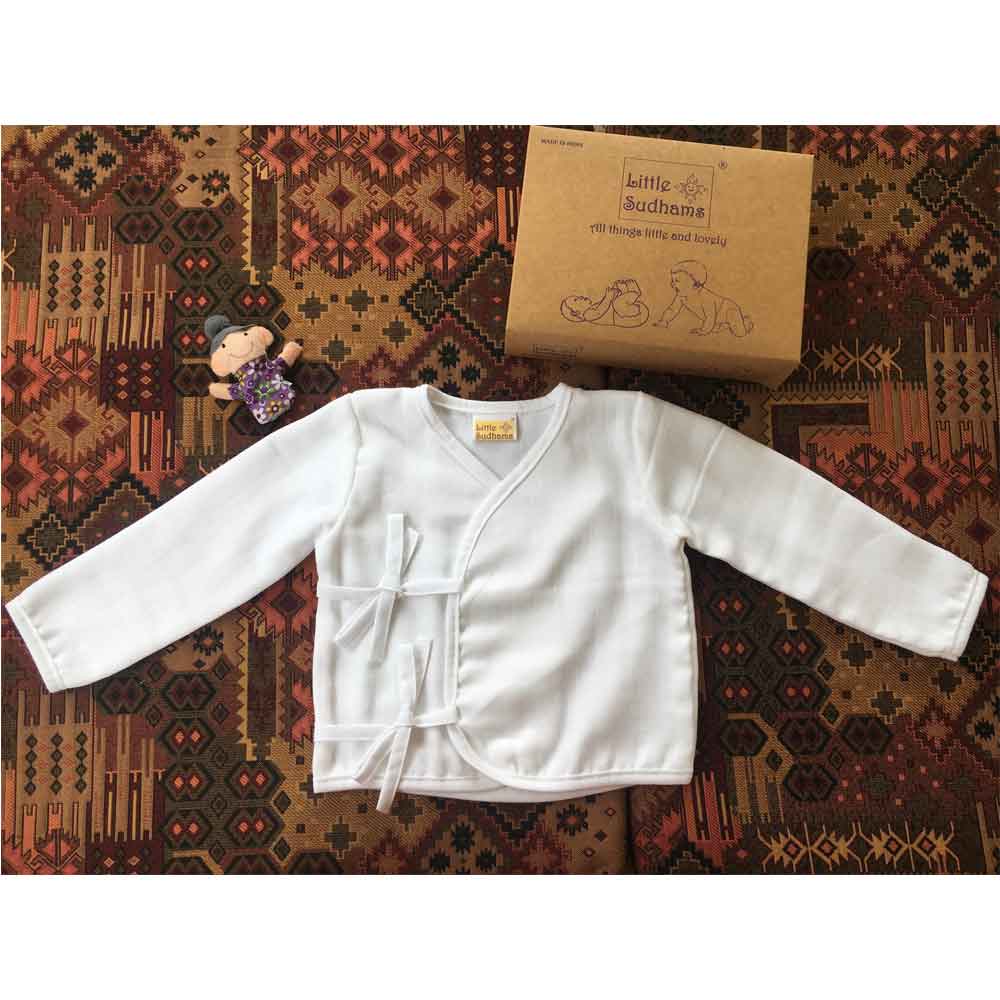 Organic Double Muslin Cotton Full Sleeve Tops-assorted2 (PACK Of 4) image 8