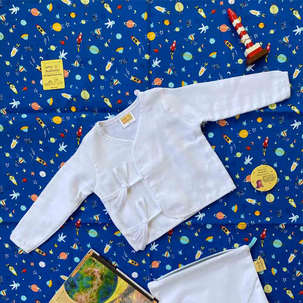 Organic Double Muslin Cotton Full Sleeve Tops-assorted3 (PACK Of 4) image 4