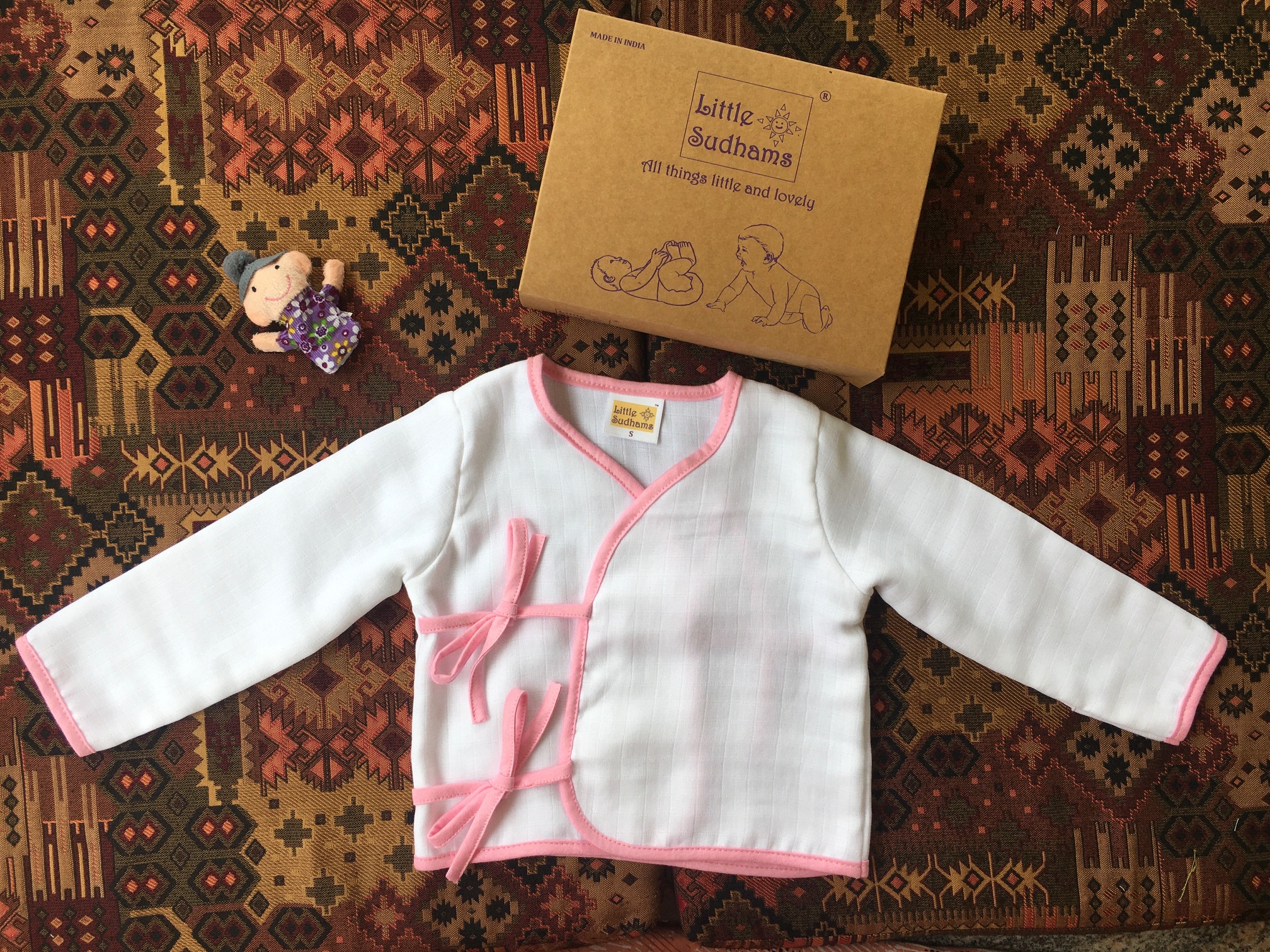 Organic Double Muslin Cotton Full Sleeve Tops-assorted1 (PACK Of 4) image 7