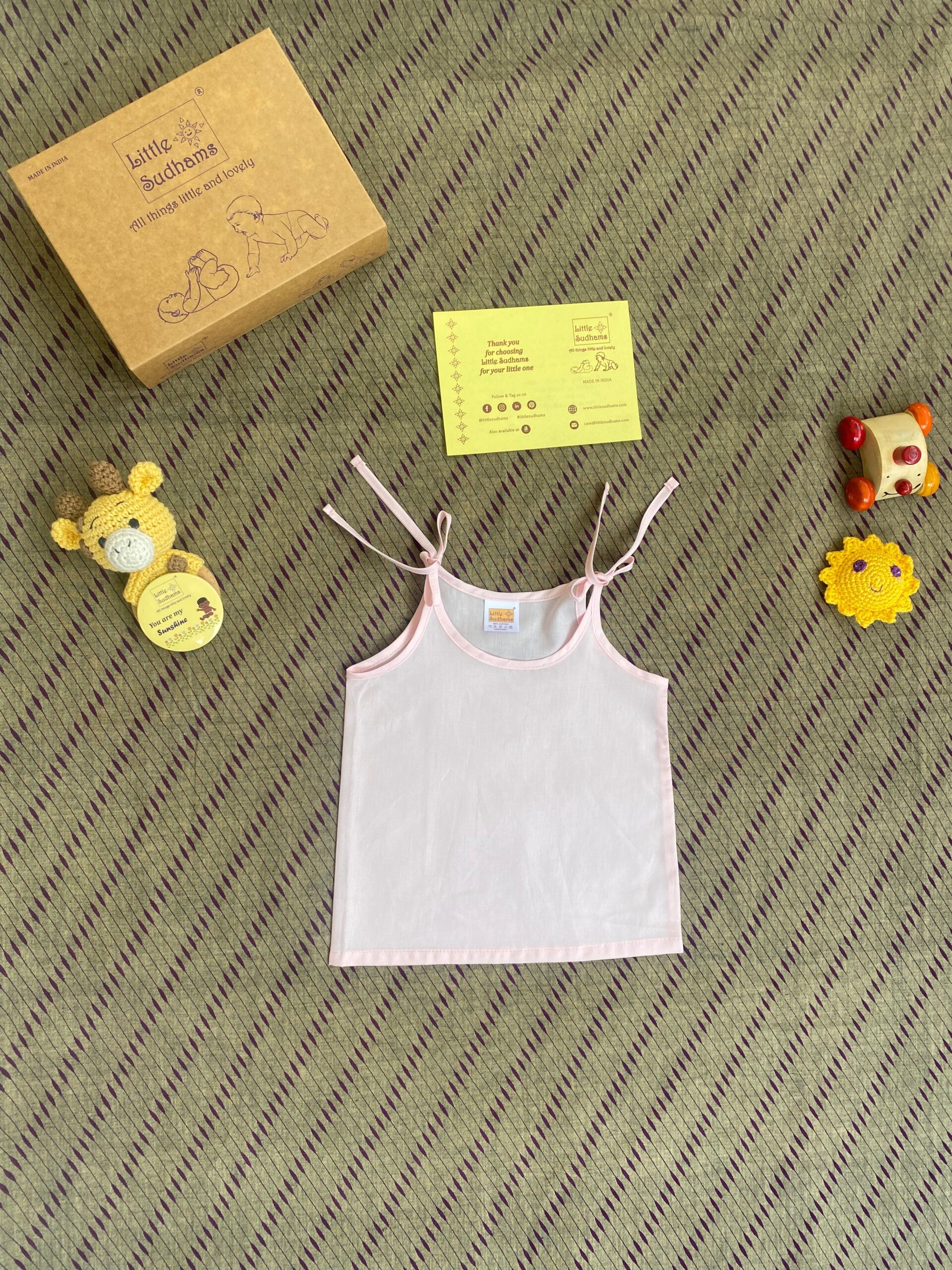 Organic Cotton Newborn Baby Tank Tops (AMNION) - Assorted, Pack Of 10 image 3