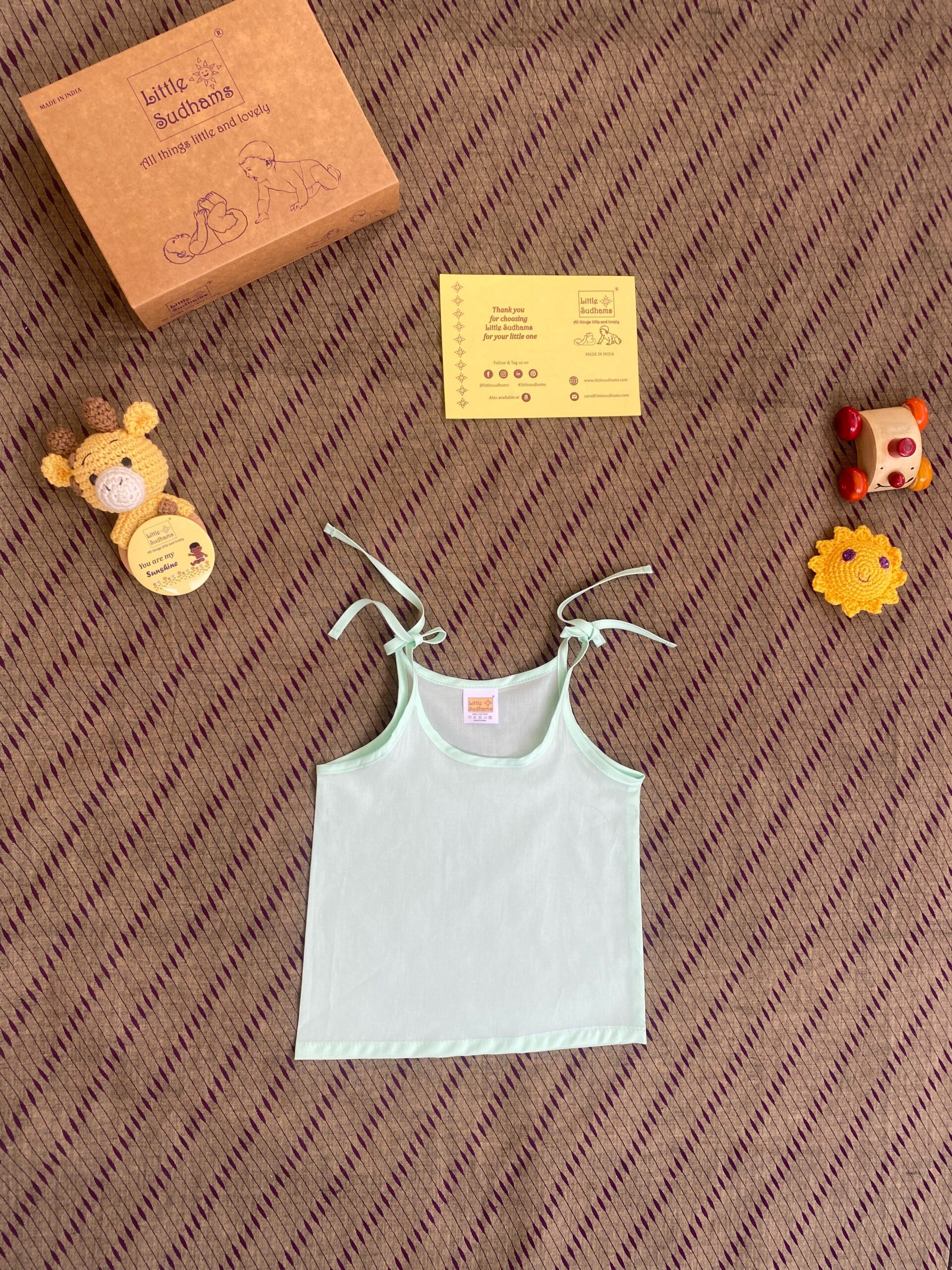 Organic Cotton Newborn Baby Tank Tops (AMNION) - Assorted, Pack Of 10 image 5