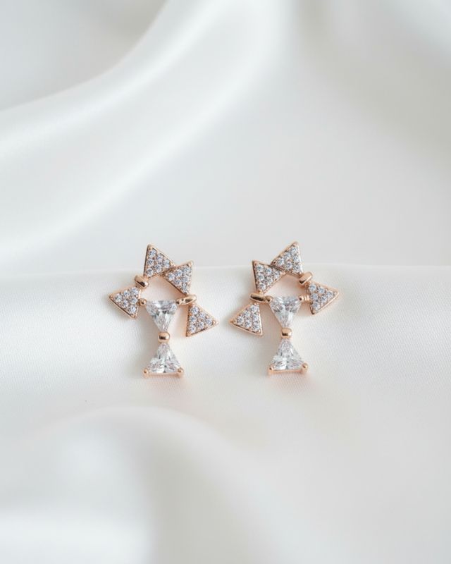Anti-tarnish Stella Bow Studs image 3