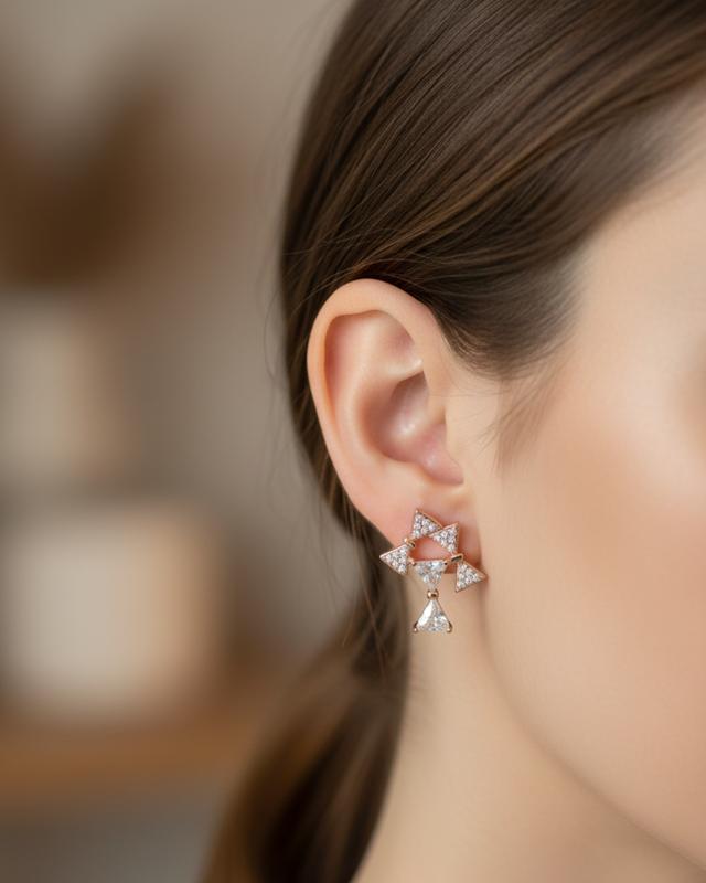 Anti-tarnish Stella Bow Studs