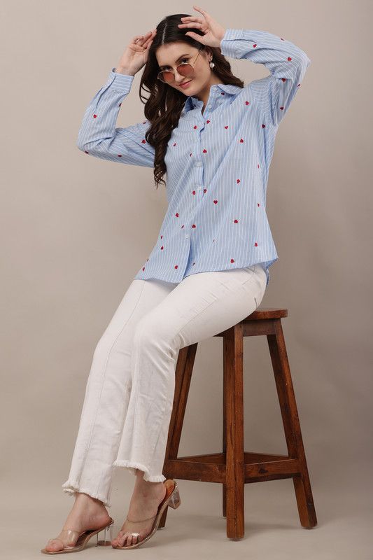 Skyline Heart Embroidered Shirt image 2