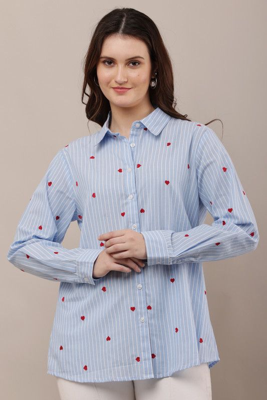 Skyline Heart Embroidered Shirt image 4