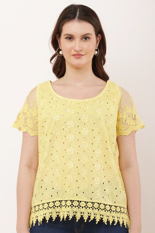 Lemon Lace Bloom Top image 2