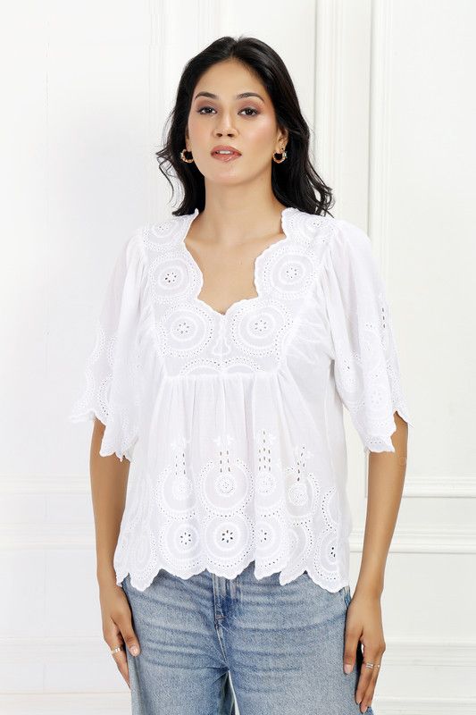 Luna Schiffli Blouse
