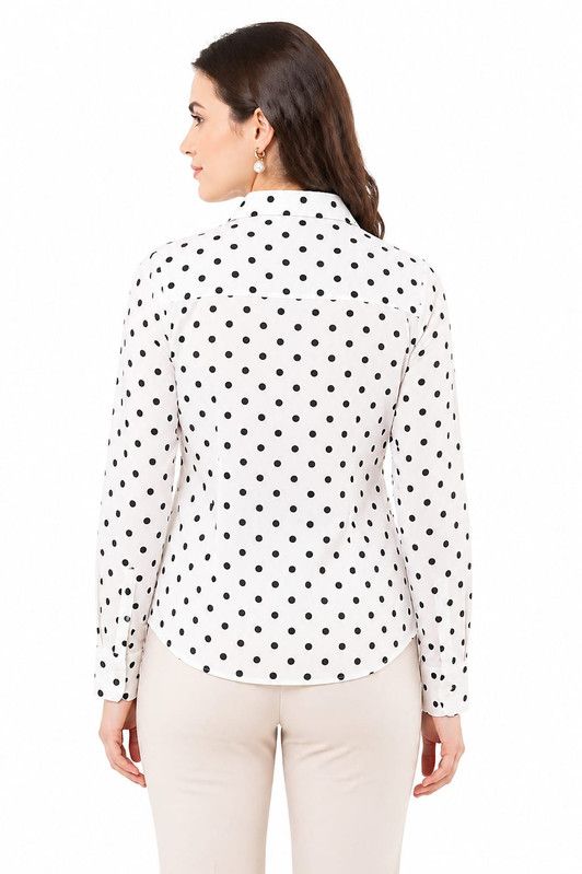Pollk Dot Printed Shirt
