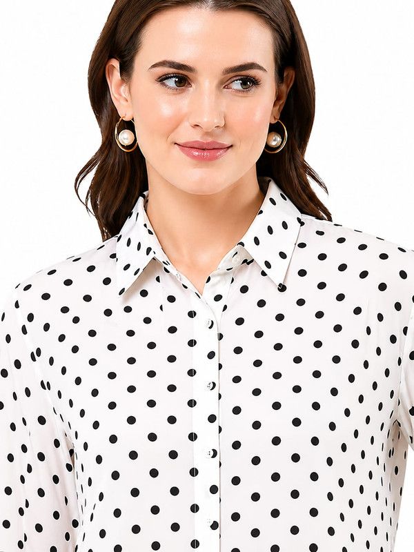 Pollk Dot Printed Shirt image 2