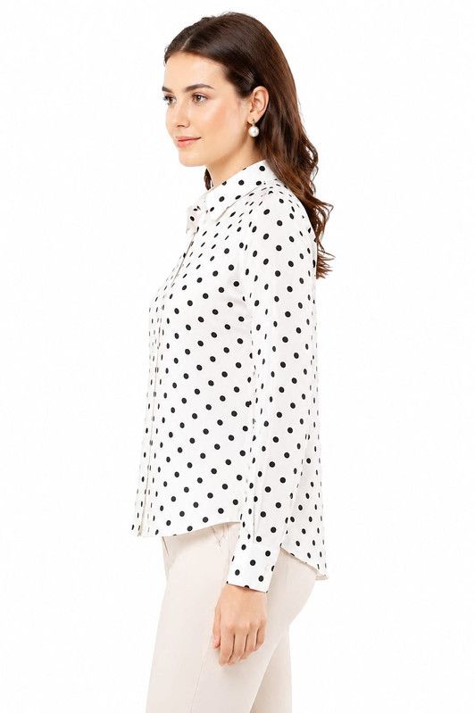 Pollk Dot Printed Shirt image 4