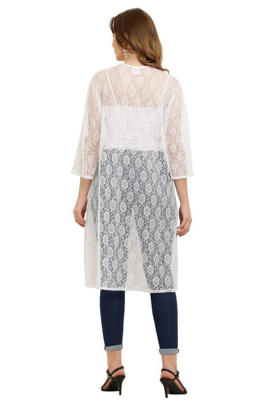 Flower Net Embroidered Shrug image 3