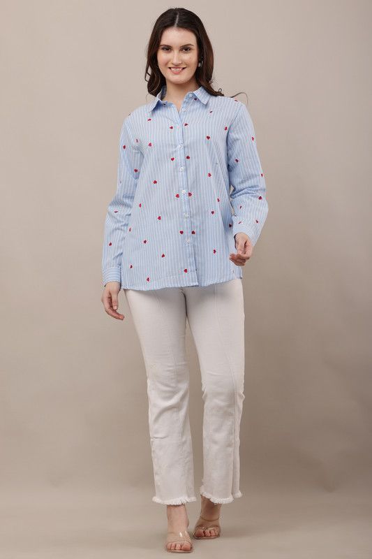 Skyline Heart Embroidered Shirt image 5