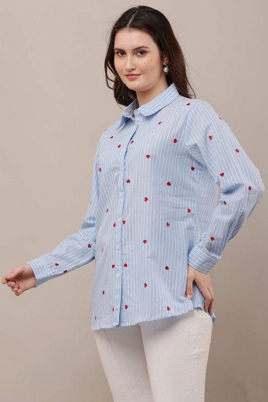 Skyline Heart Embroidered Shirt image 6