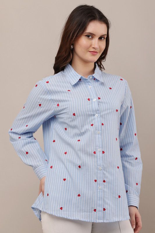 Skyline Heart Embroidered Shirt image 7