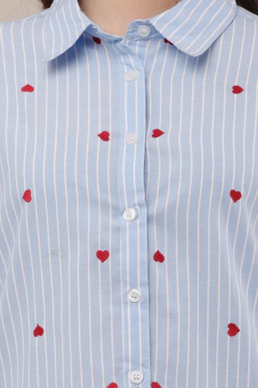Skyline Heart Embroidered Shirt image 8