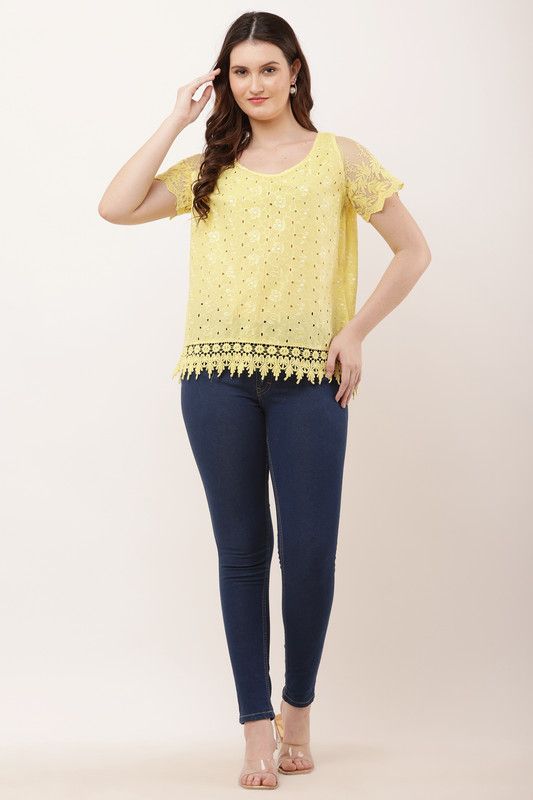 Lemon Lace Bloom Top image 5