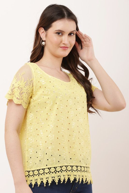 Lemon Lace Bloom Top image 7