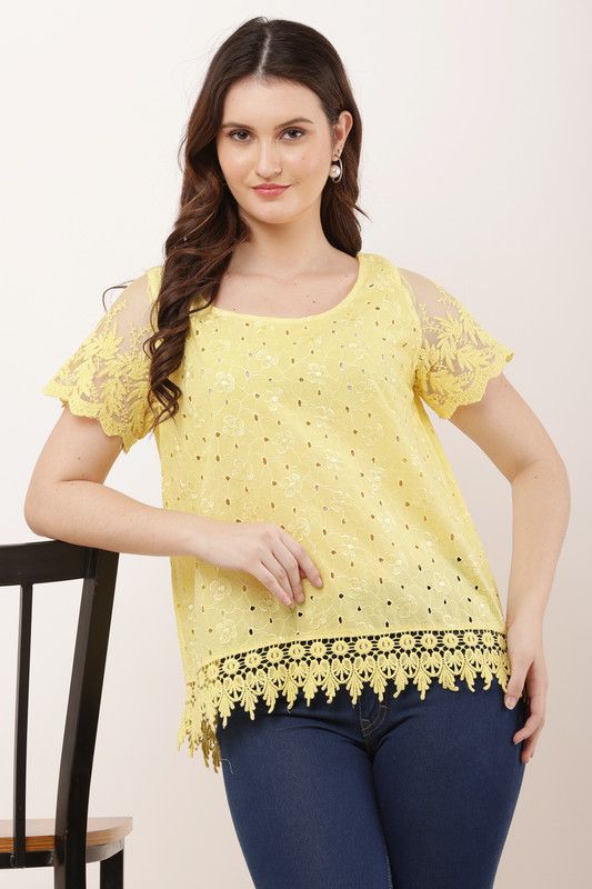 Lemon Lace Bloom Top image 8