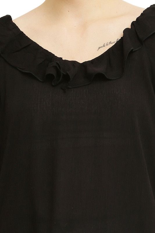 Black Crepe Top image 5