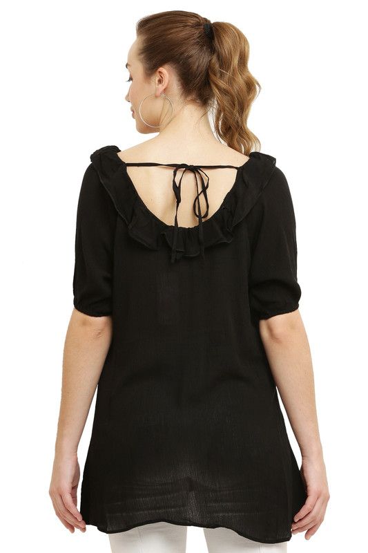 Black Crepe Top image 6