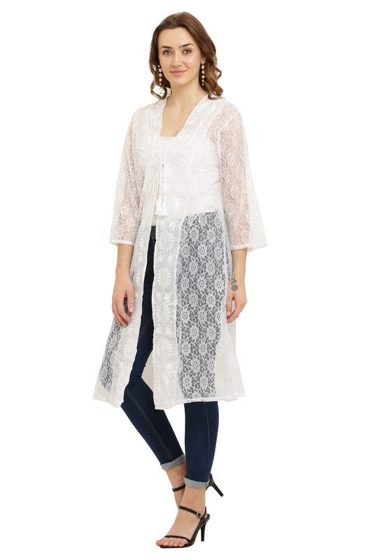 Flower Net Embroidered Shrug image 7