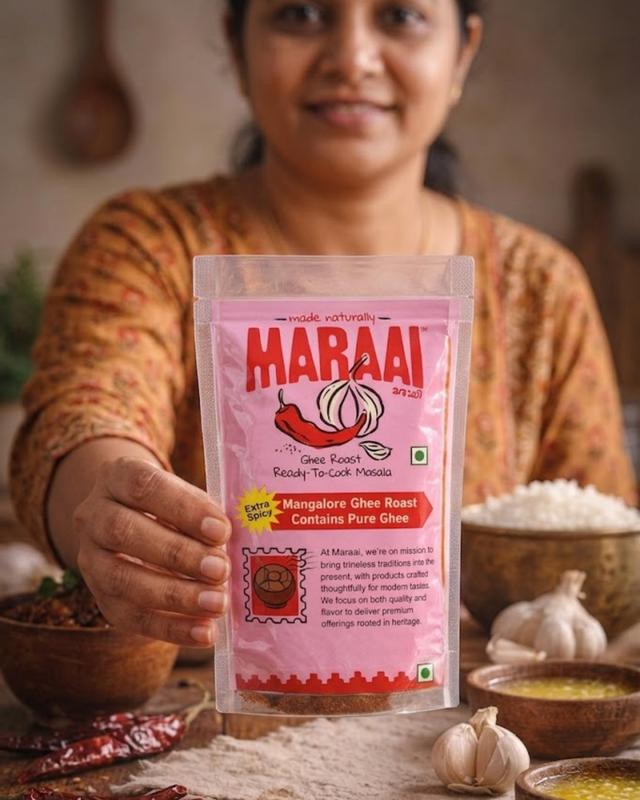 Maraai Mangalore Ghee Roast Masala - Extra Spicy | Ready to Cook (75g)