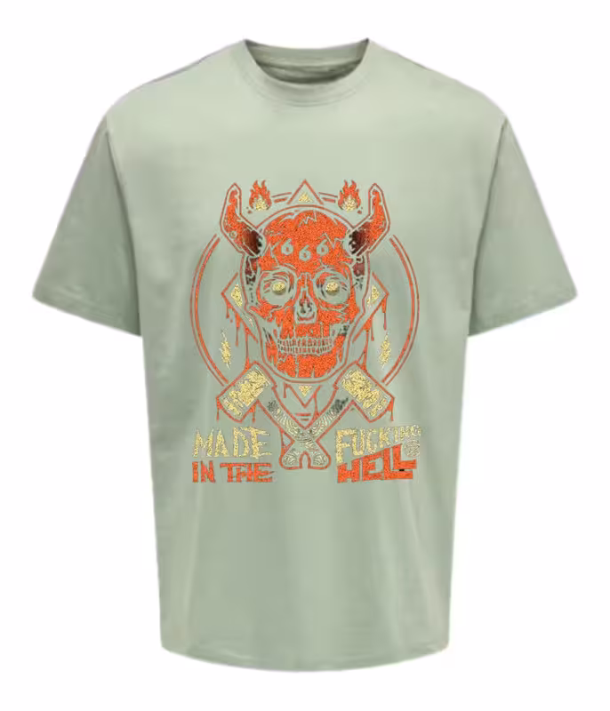 Moody’s Unisex Graphic Design Printed Oversized T-shirt