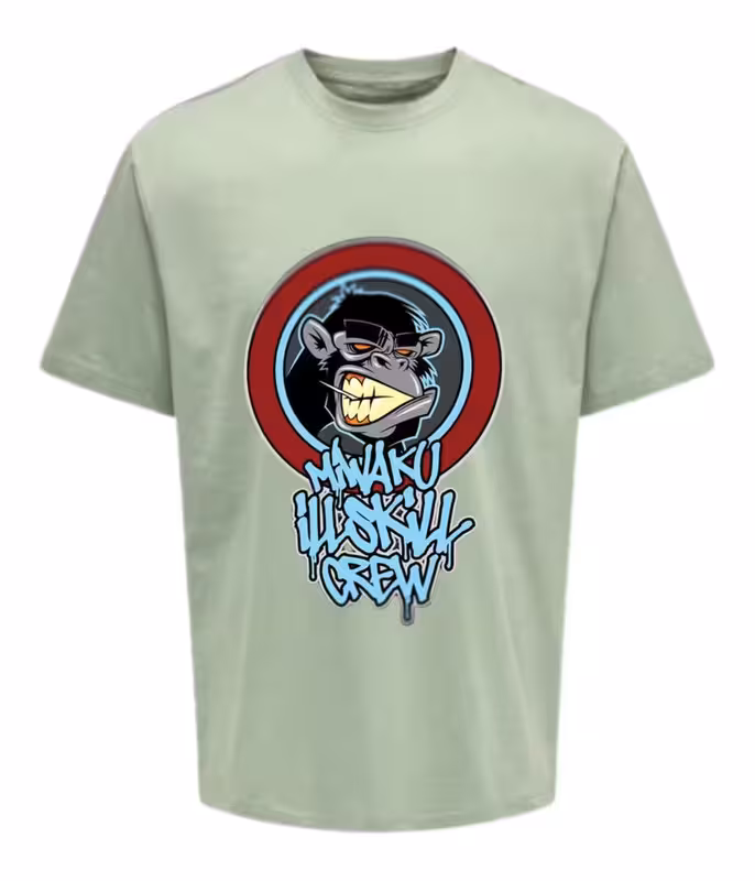 Moody’s Unisex Graphic Design Printed Oversized T-shirt