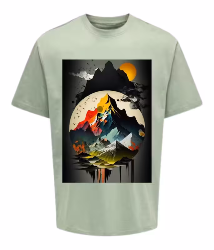 Moody’s Unisex Graphic Design Printed Oversized T-shirt