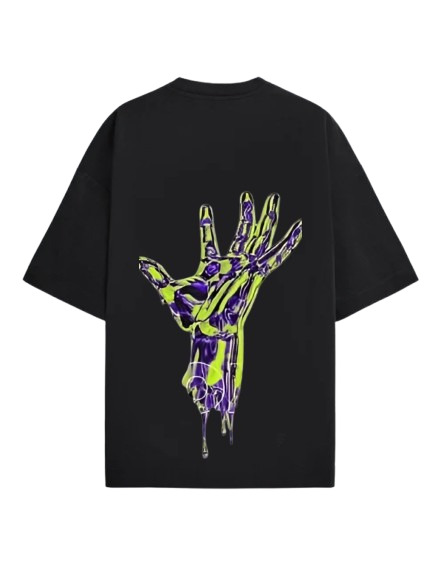 Moodies Women's Casual Printed Round Neck, Oversized Longline Drop Shoulder Half Sleeve Loose Fit T-shirt Colour Black (PACK Of 1) image 11