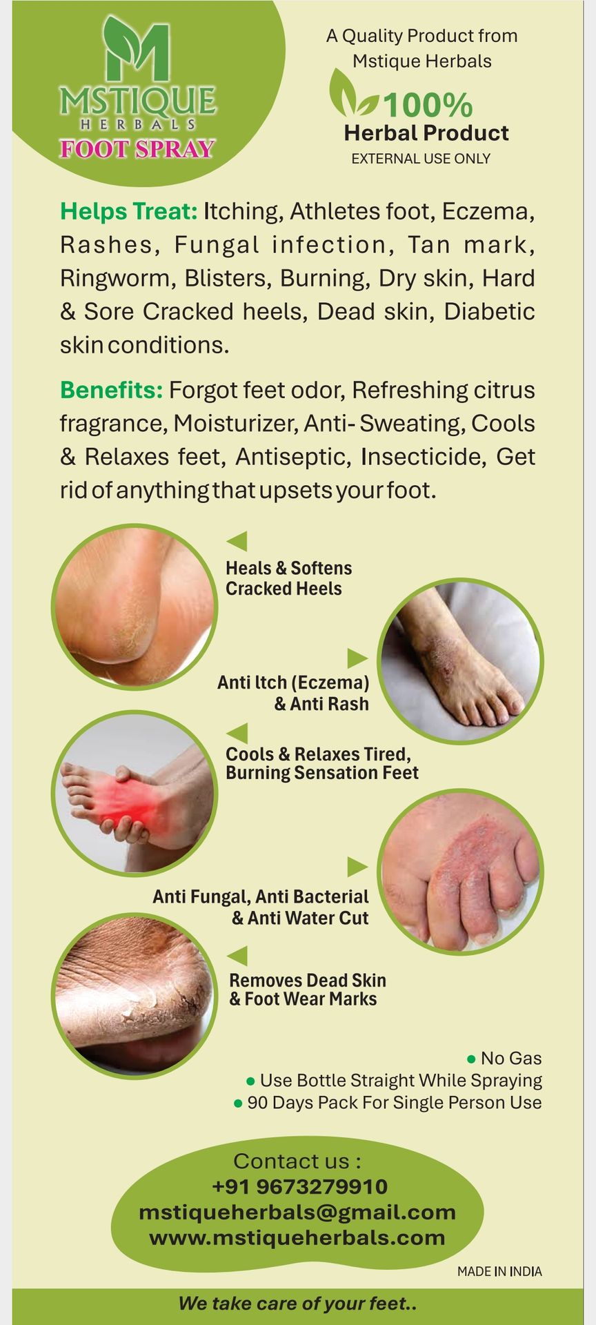 Mstique Herbals Foot Spray image 4