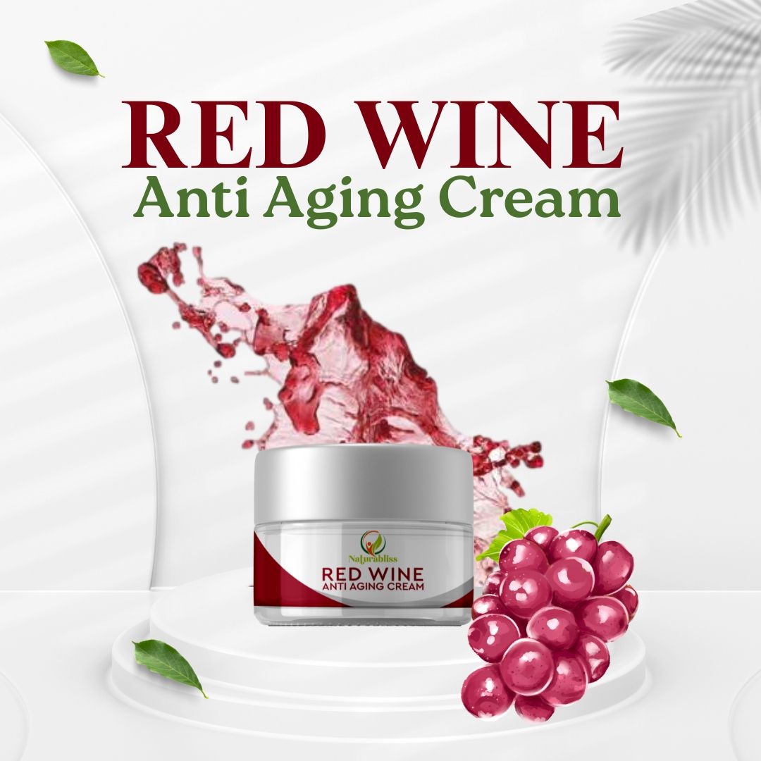 Natura Bliss Red Wine Anti Aging Cream For Men And Women 50GM