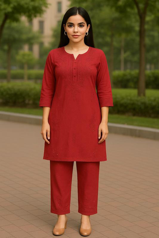 Meera Chikankari Co-ord Set