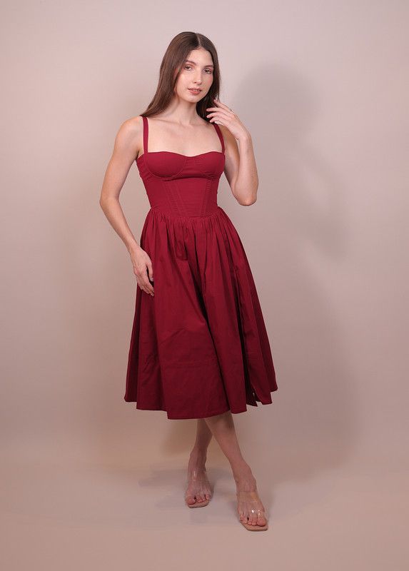 Valentina Corset Midi Dress