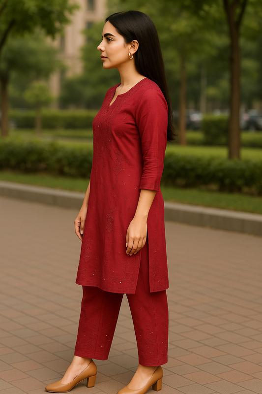 Meera Chikankari Co-ord Set image 3