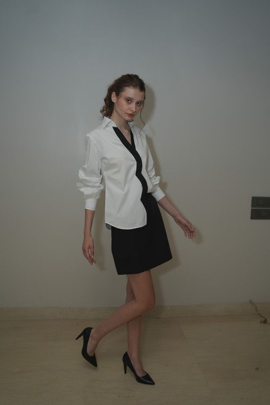 Gaia Scallop Shirt & Skirt Set image 4