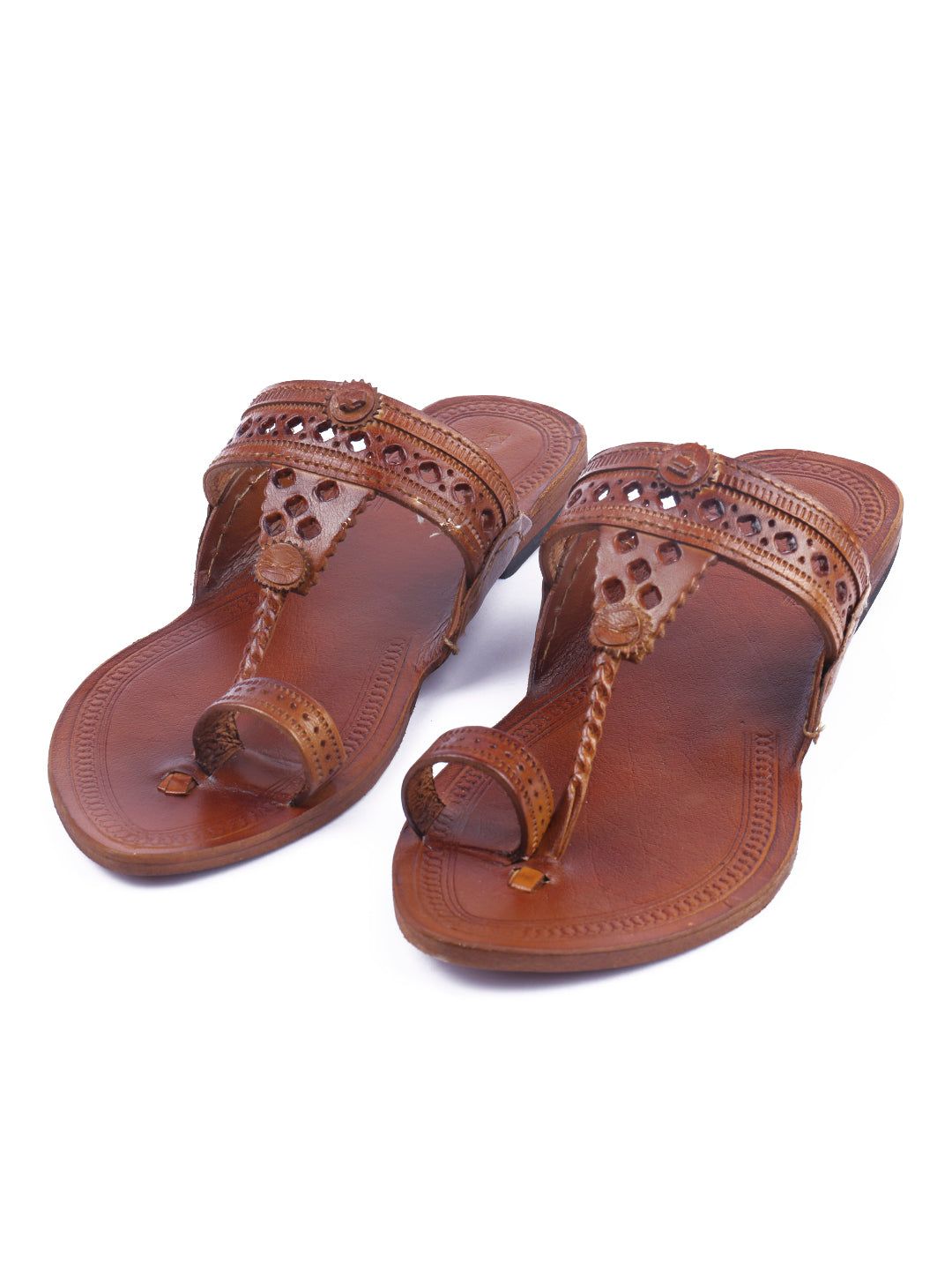 Korakari Diamond Feet Kolhapuri Chappal For Women