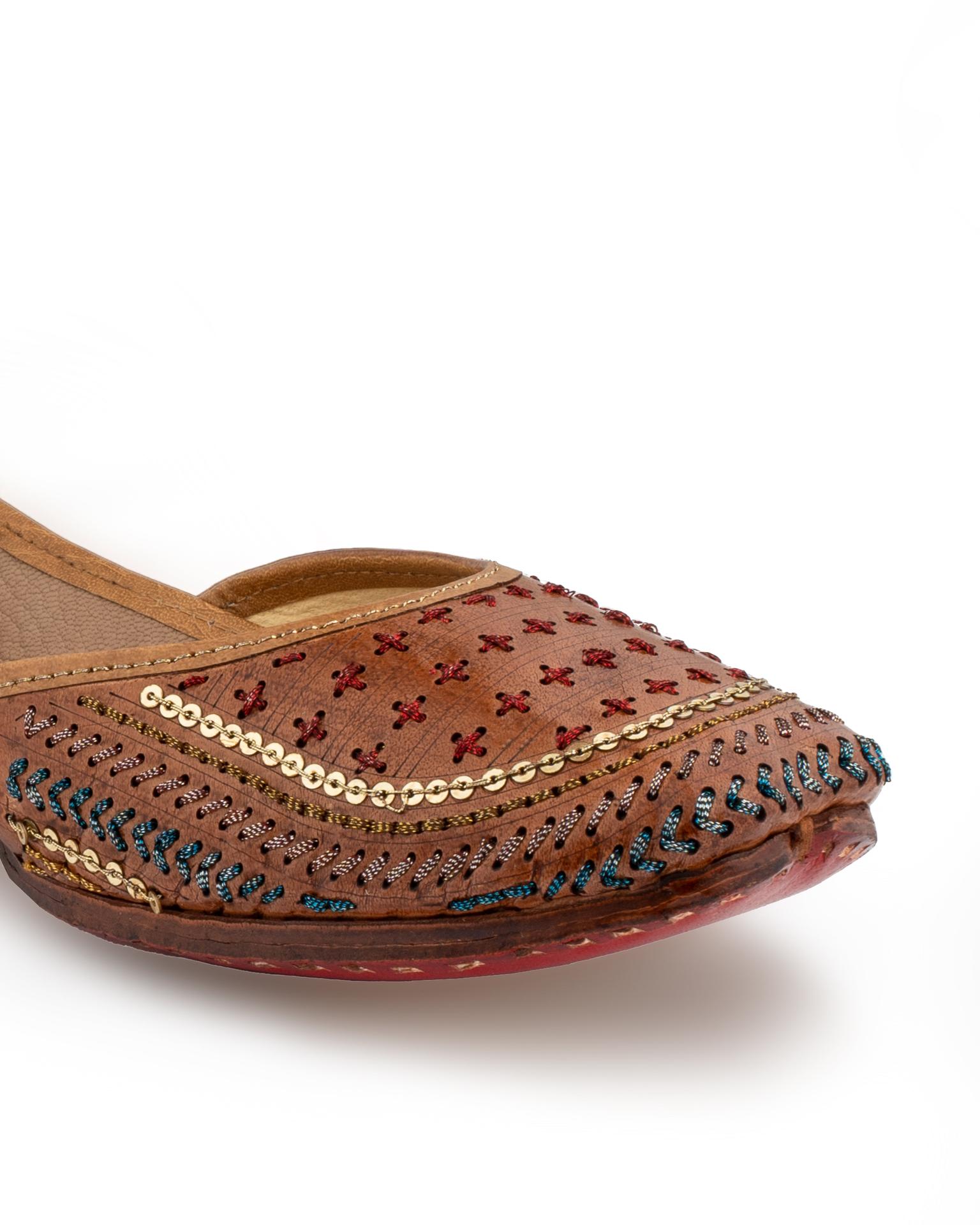 Korakari Walnut Coffee - Women Jutti image 2