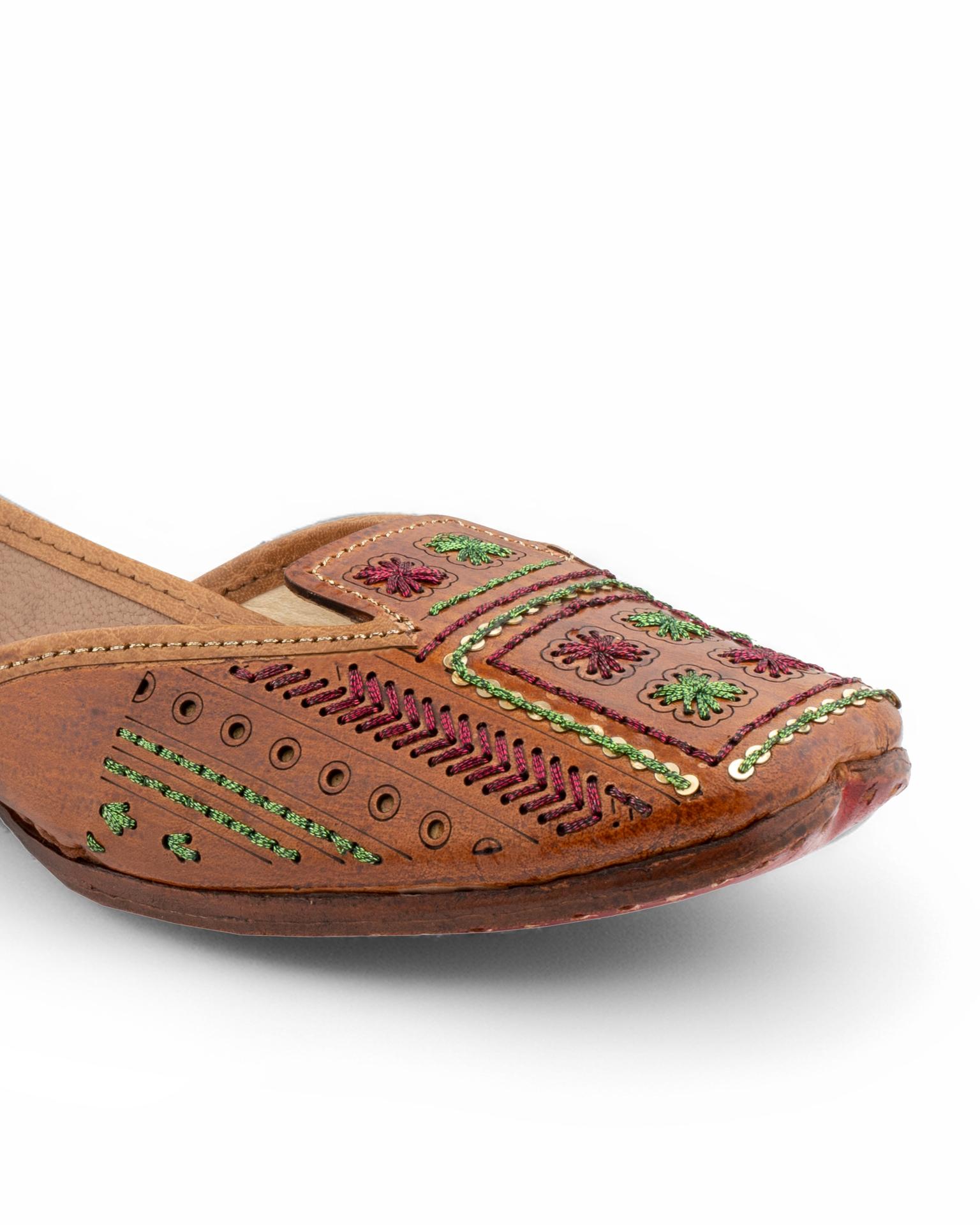 Korakari Artsy Tan - Women Jutti image 2
