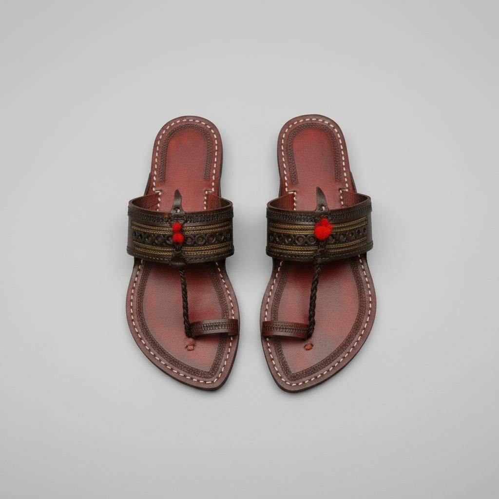 Karagiri Yuga | Men | Leather Kolhapuri Chappal