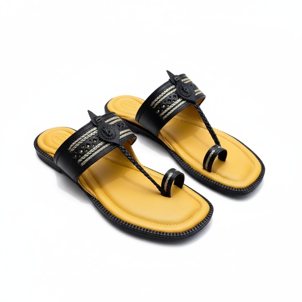 Karagiri Varchas | Men | Leather Kolhapuri Chappal