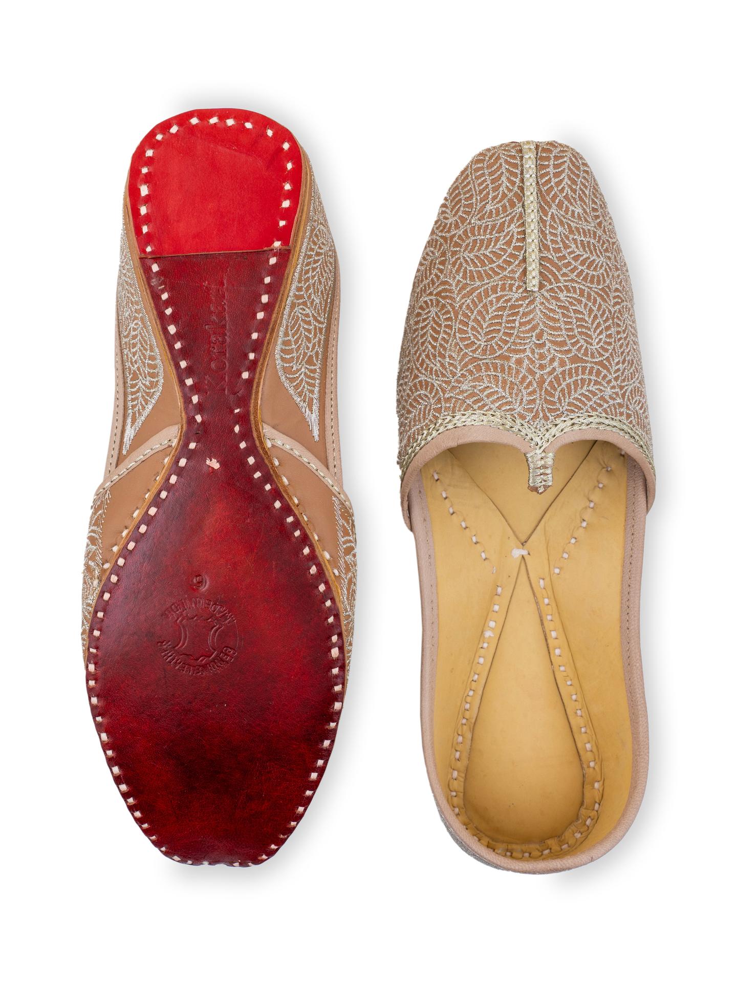 Korakari Classy Munda Leather Punjabi Jutti For Men image 6