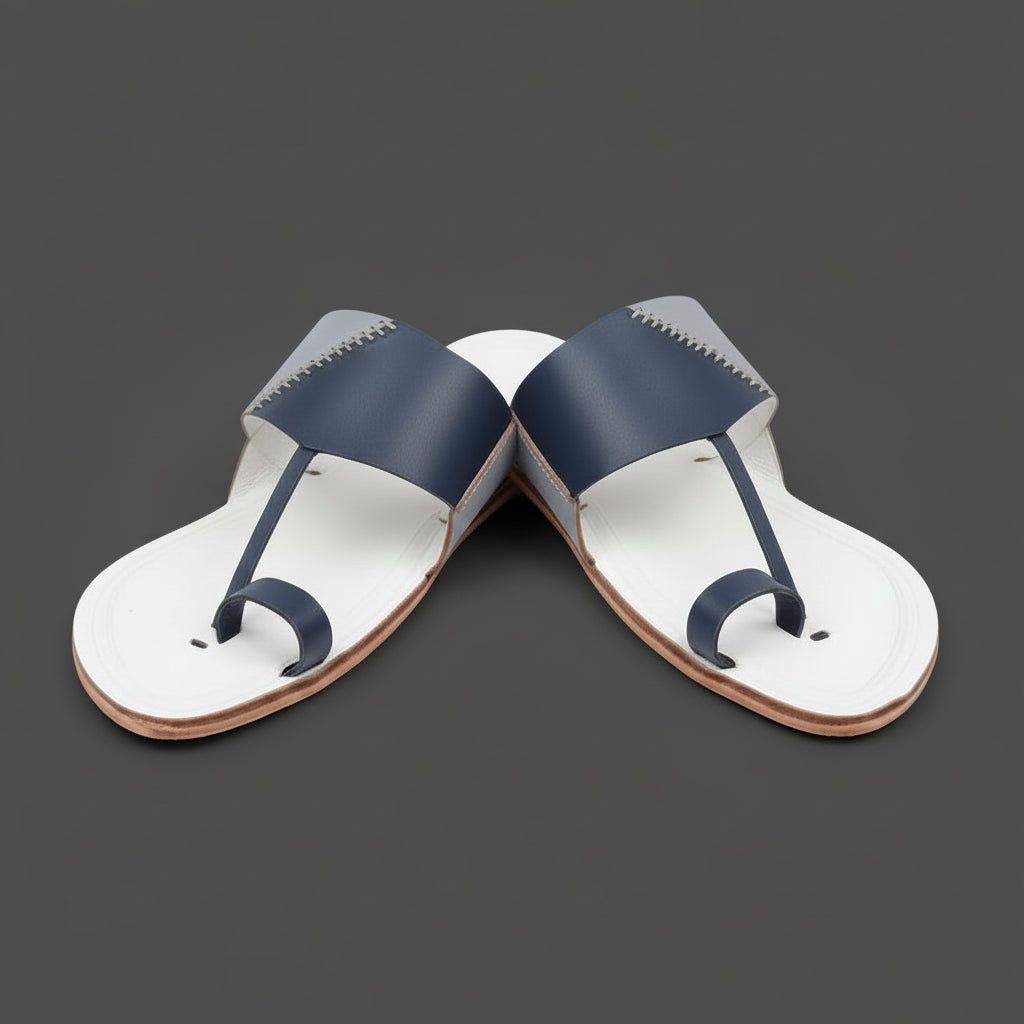 Korakari Kodachrome | Men | Leather Kolhapuri Chappal image 2